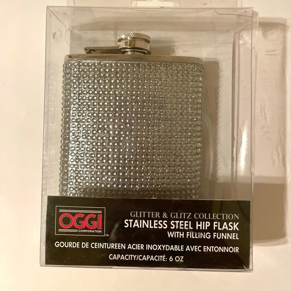 Rhinestone stainless steel flask - Picture 4 of 4